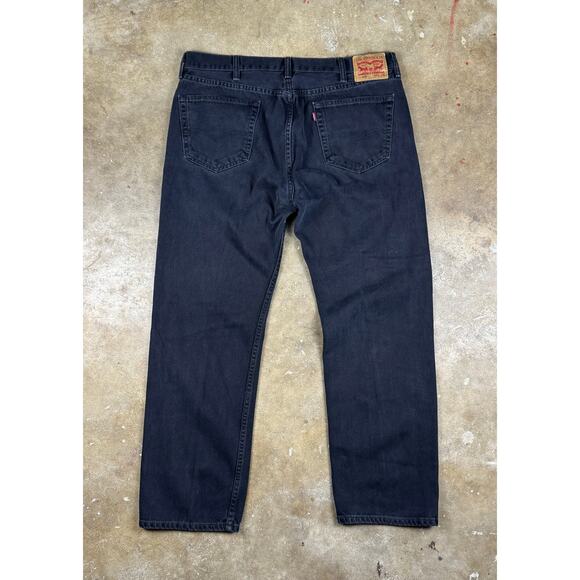 Levi’s‎ 505 Black Men’s Jeans Size 39x31.5 Straight Fit Denim - Picture 2 of 9